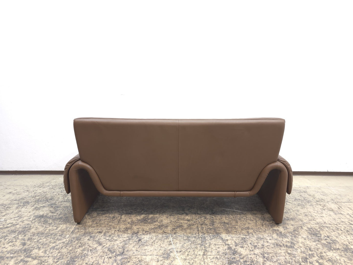 De Sede DS-2011 Braun Zweisitzer Designersofa Ledersofa Couch desede-De Sede-JSFurniture