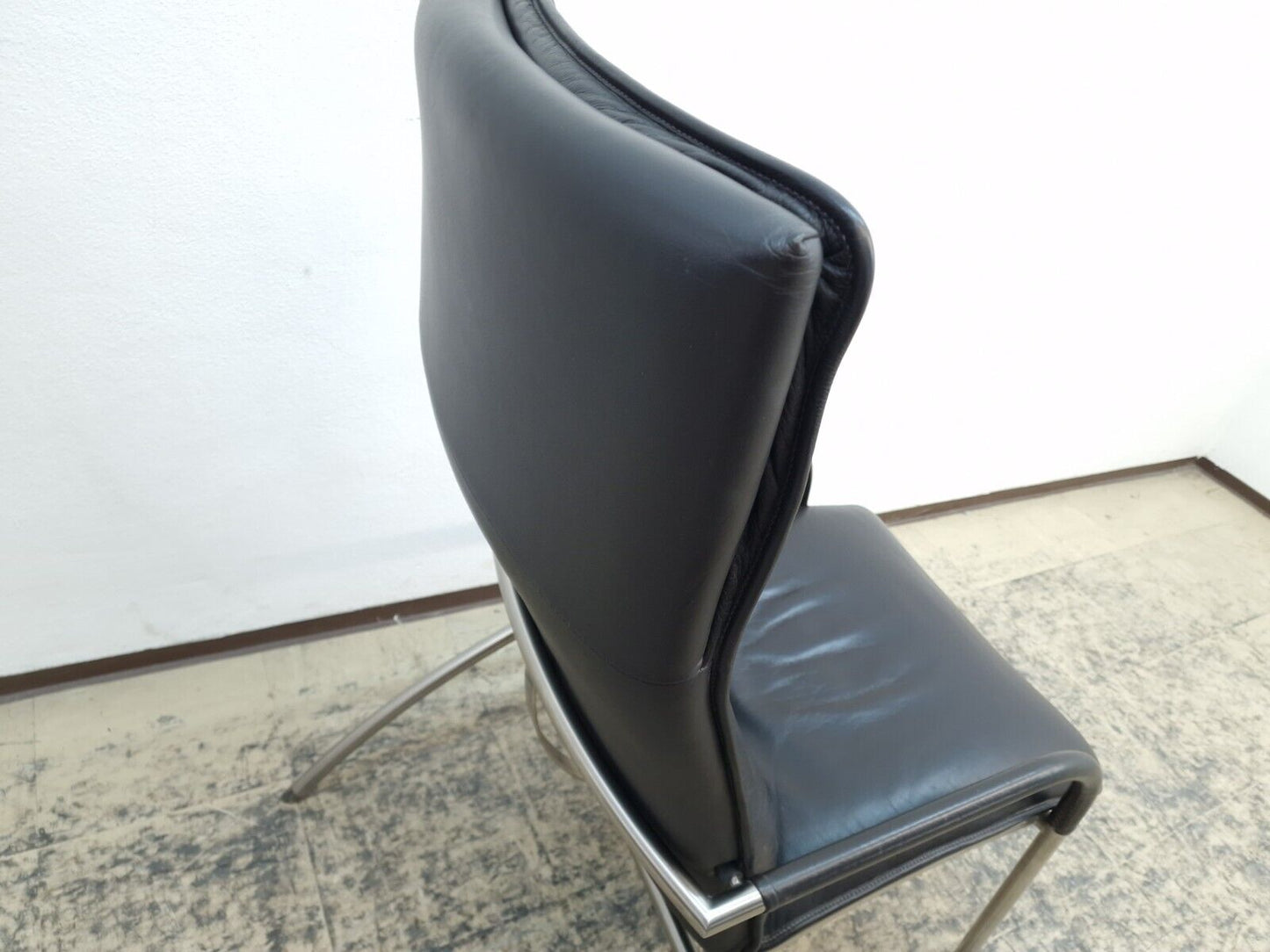 De Sede DS 270 Echtleder Sessel dunkelbraun inkl. Hocker Designersessel Chair-De Sede-JSFurniture