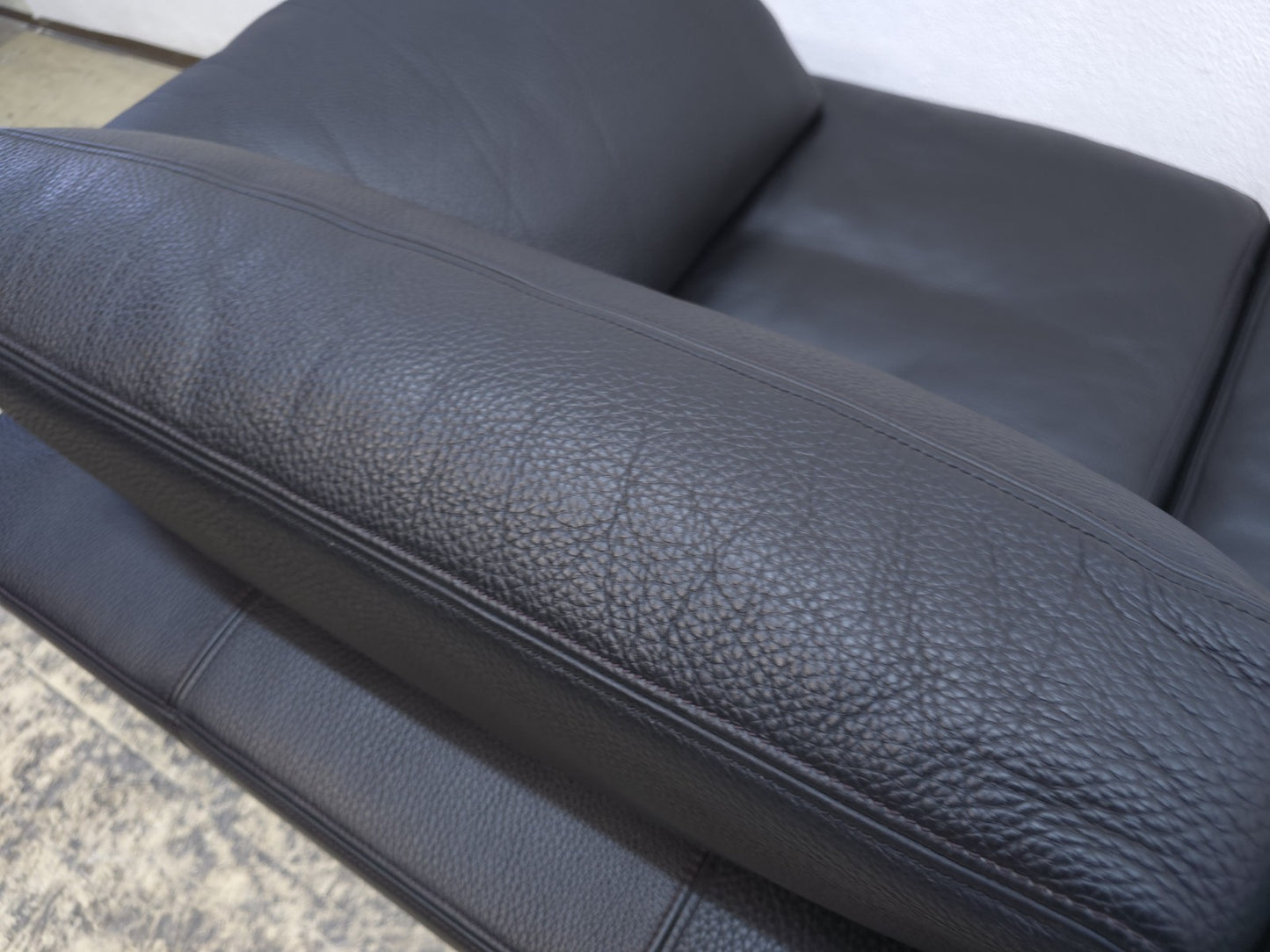 De Sede ds 17 Designersofa Ledersofa schwarz wk wohnen desede Zweisitzer-De Sede-JSFurniture