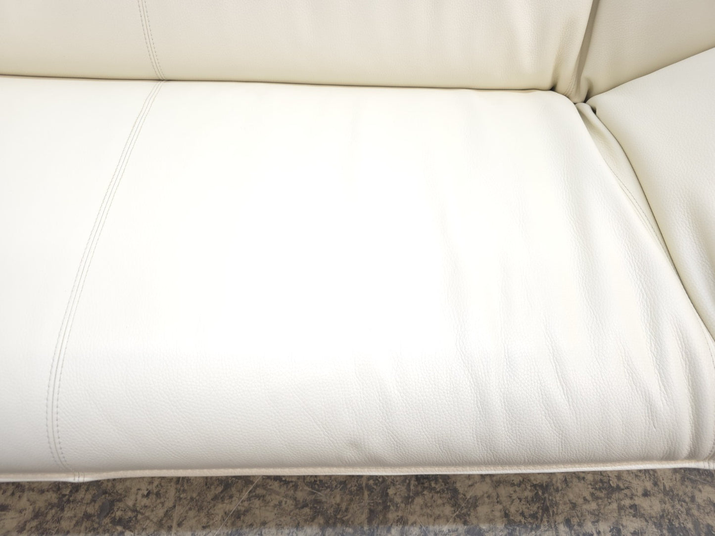 Leolux Tango Ledersofa Cremeweiß Funktion Sofa-Leolux-JSFurniture