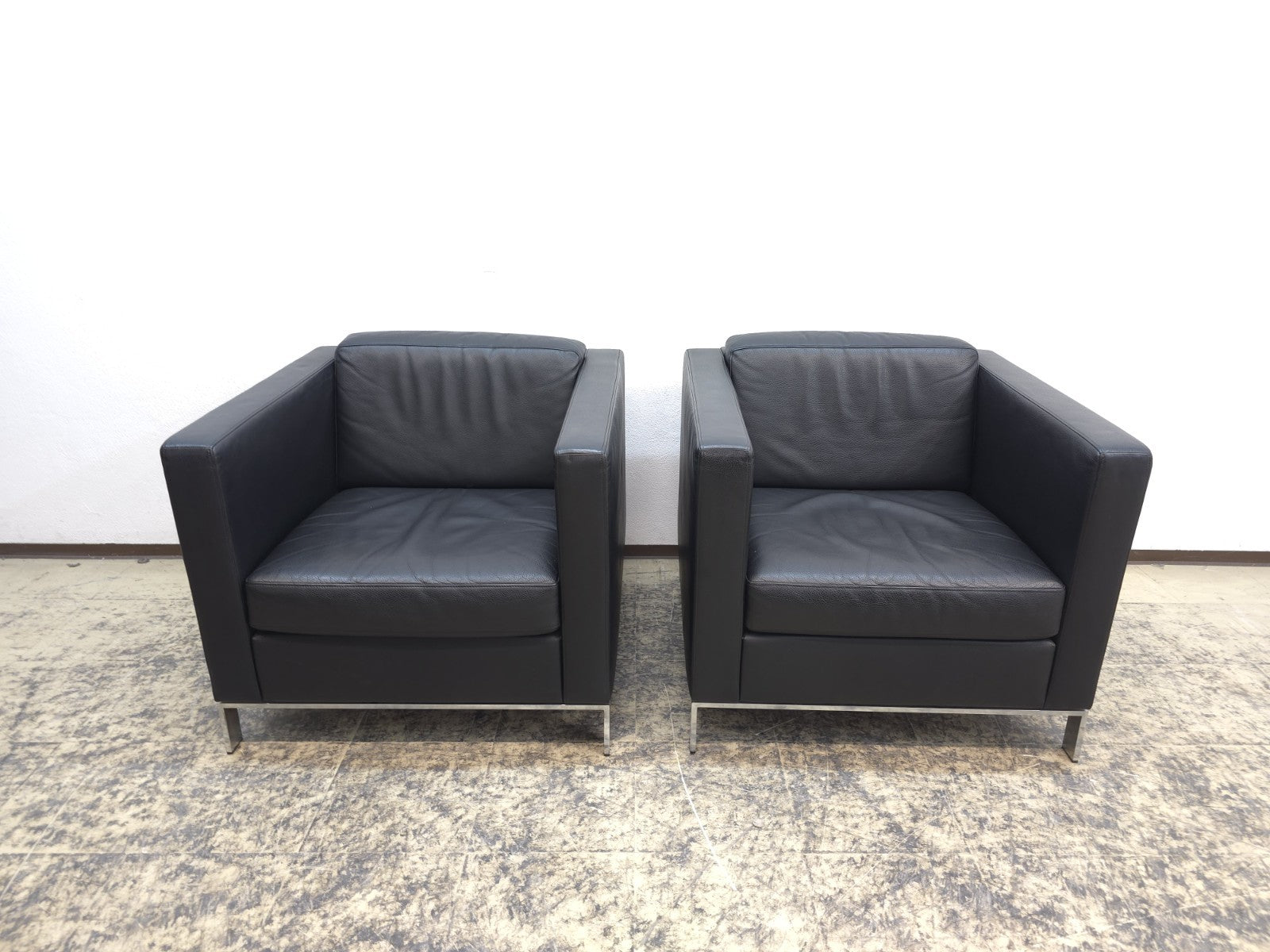 Walter Knoll Foster 500 Set 2x Sessel Schwarz-Walter Knoll-JSFurniture