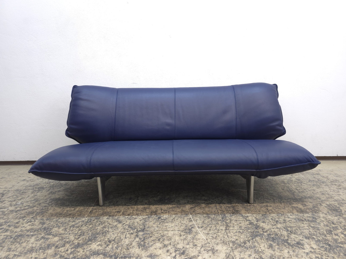 Leolux Tango Blau Ledersofa Couch Funktion Zweisitzer-Leolux-JSFurniture