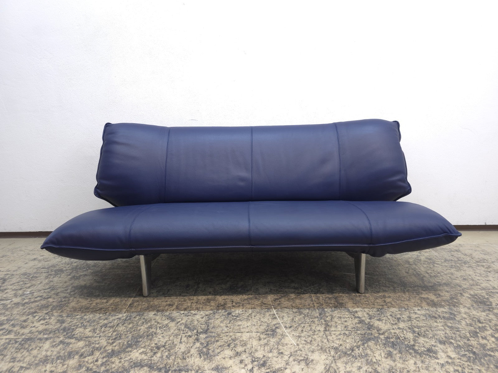 Leolux Tango Blau Ledersofa Couch Funktion Zweisitzer-Leolux-JSFurniture