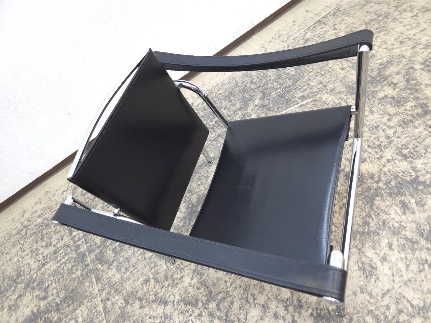 Cassina LC1 Sessel Set Le Corbusier Leder Schwarz-Cassina-JSFurniture