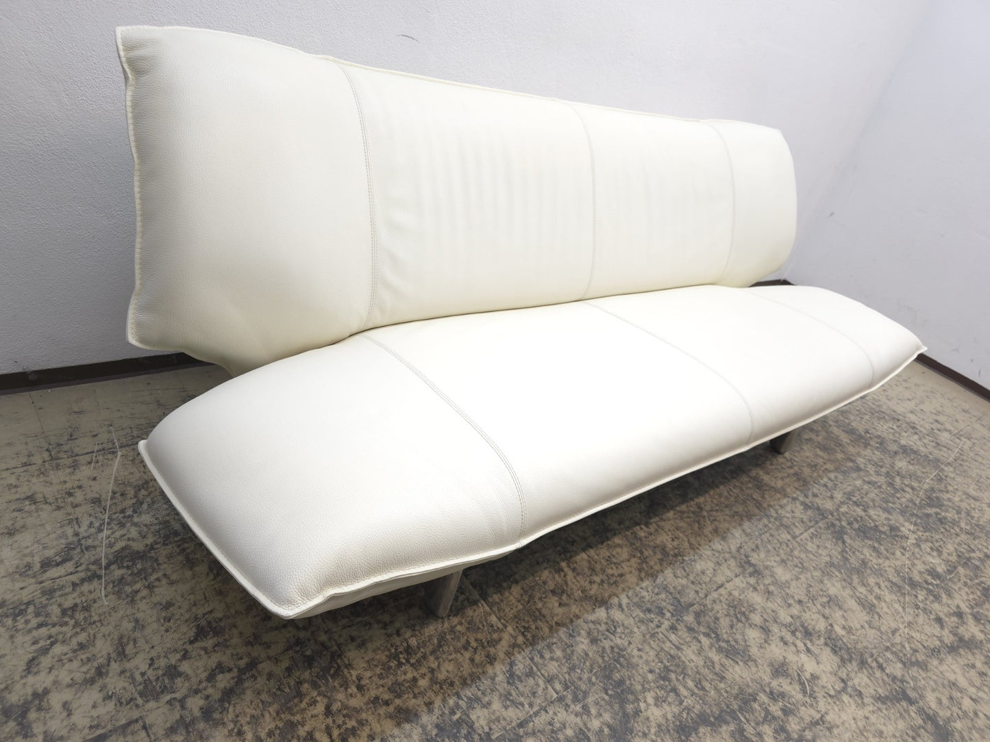 Leolux Tango Ledersofa Cremeweiß Funktion Sofa-Leolux-JSFurniture