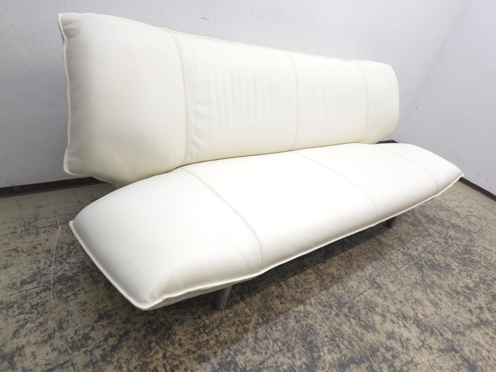 Leolux Tango Ledersofa Cremeweiß Funktion Sofa-Leolux-JSFurniture
