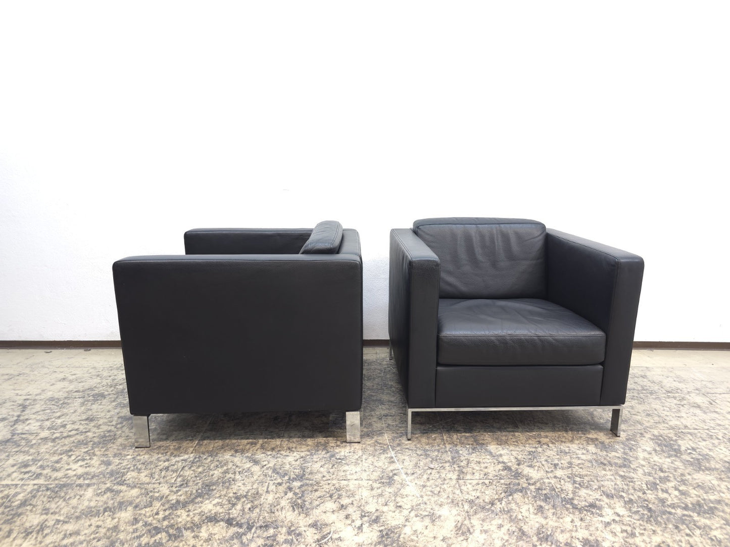 Walter Knoll Foster 500 Set 2x Sessel Schwarz-Walter Knoll-JSFurniture
