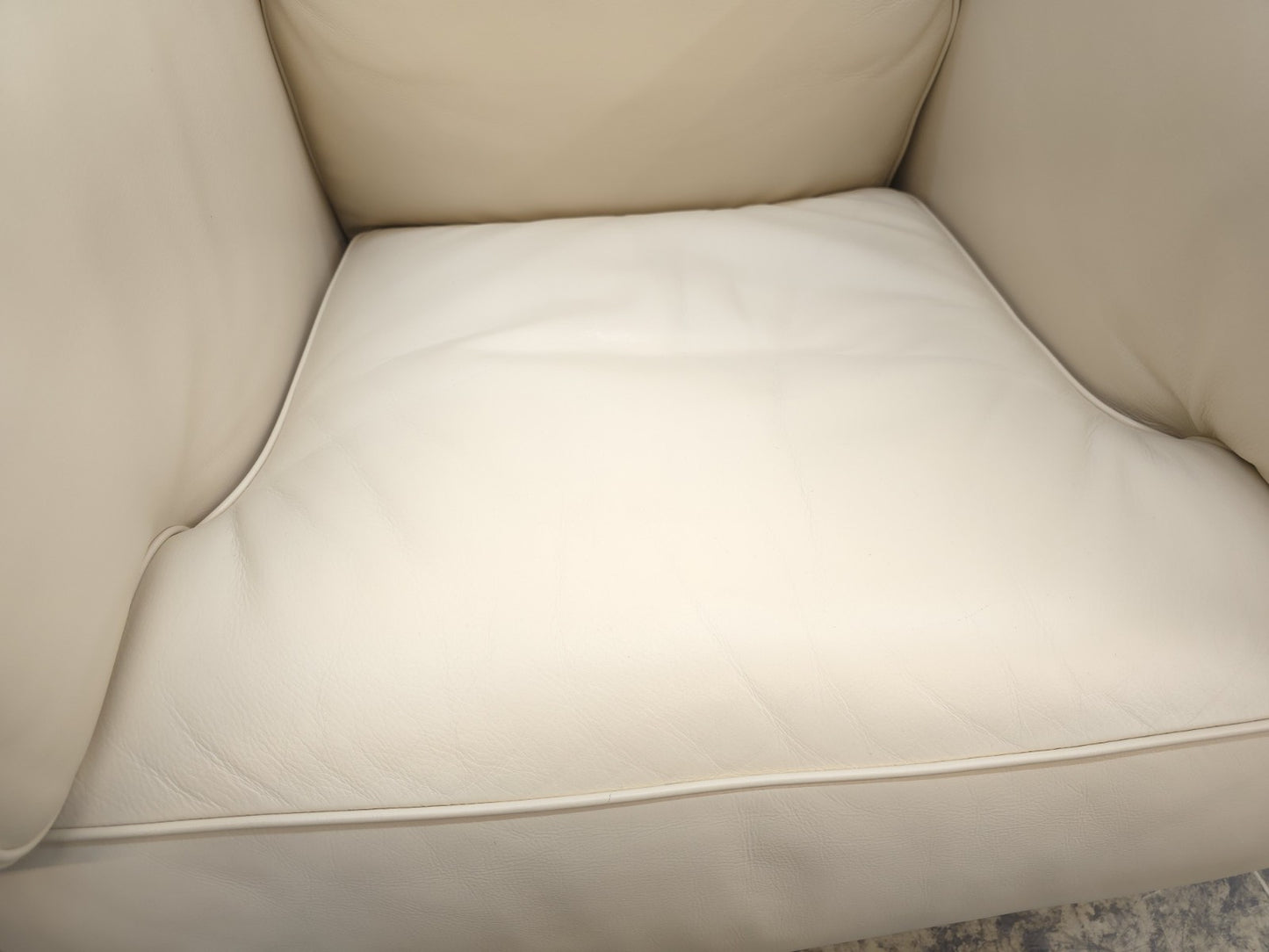 Poltrona Frau Twice Sofa Garnitur Leder Beige Designer Sofa Set-Poltrona Frau-JSFurniture