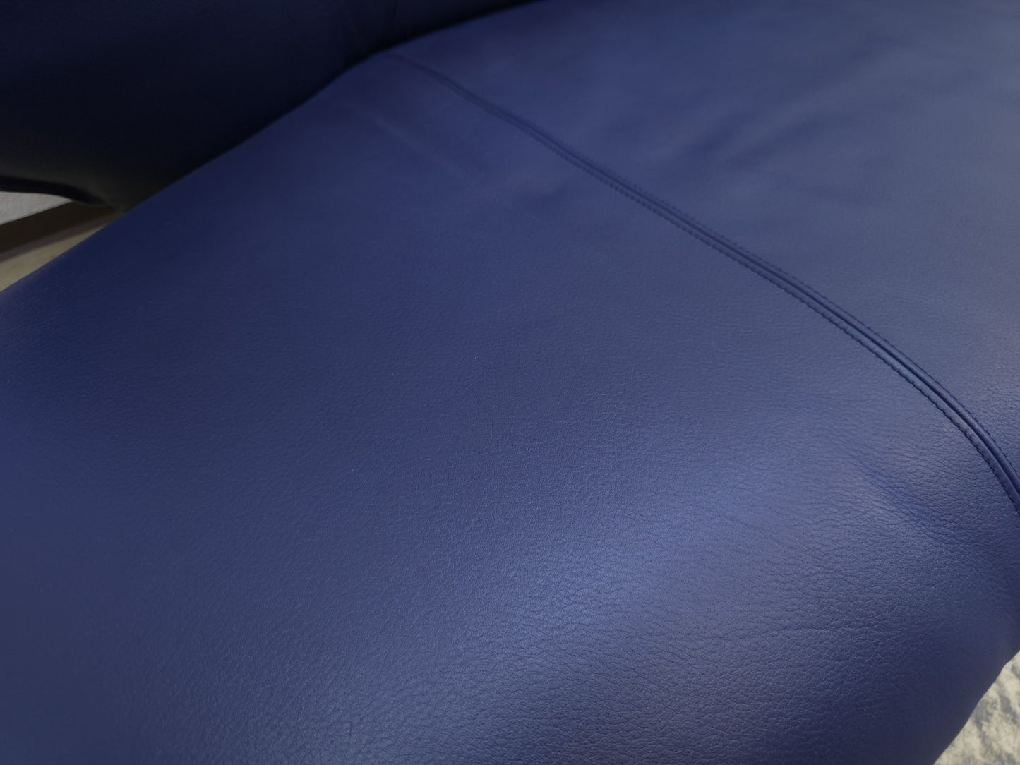 Leolux Tango Blau Ledersofa Couch Funktion Zweisitzer-Leolux-JSFurniture