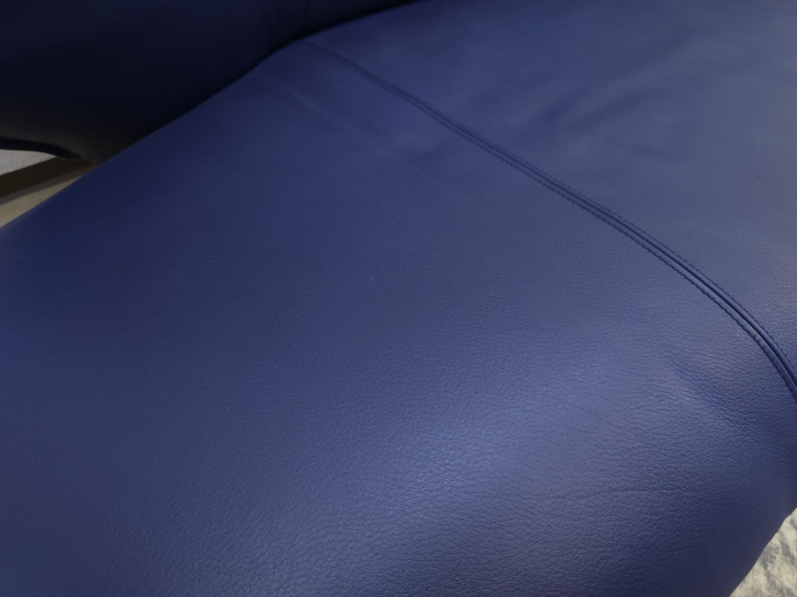 Leolux Tango Blau Ledersofa Couch Funktion Zweisitzer-Leolux-JSFurniture