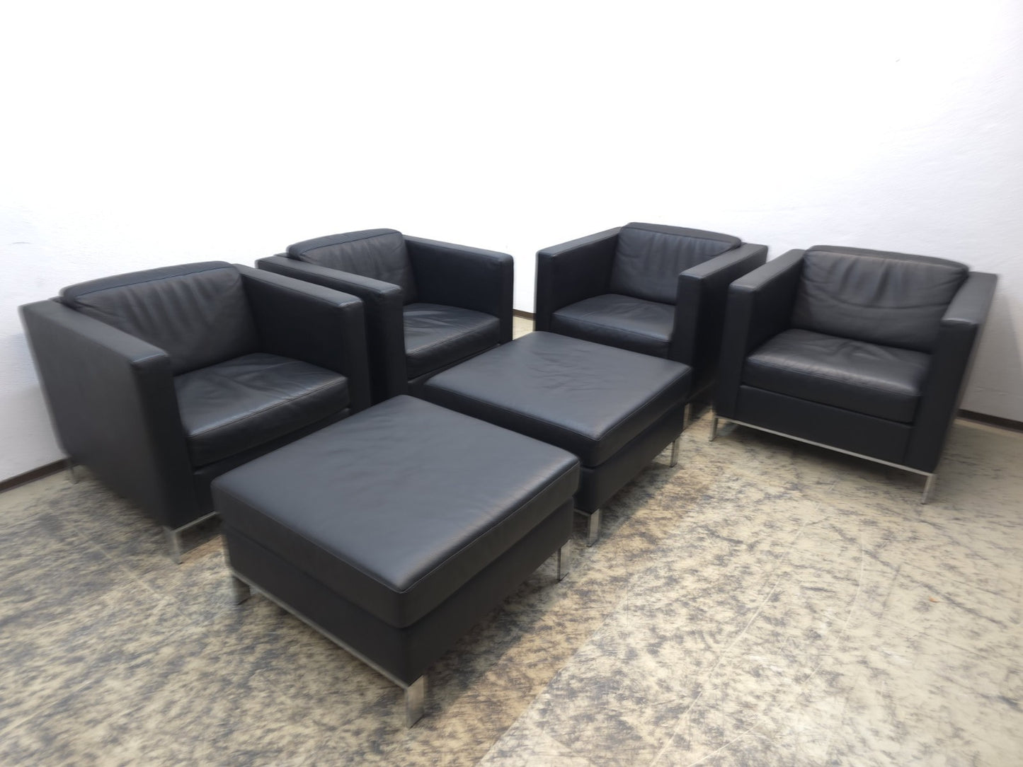 Walter Knoll Foster 500 Set 2x Sessel Schwarz-Walter Knoll-JSFurniture