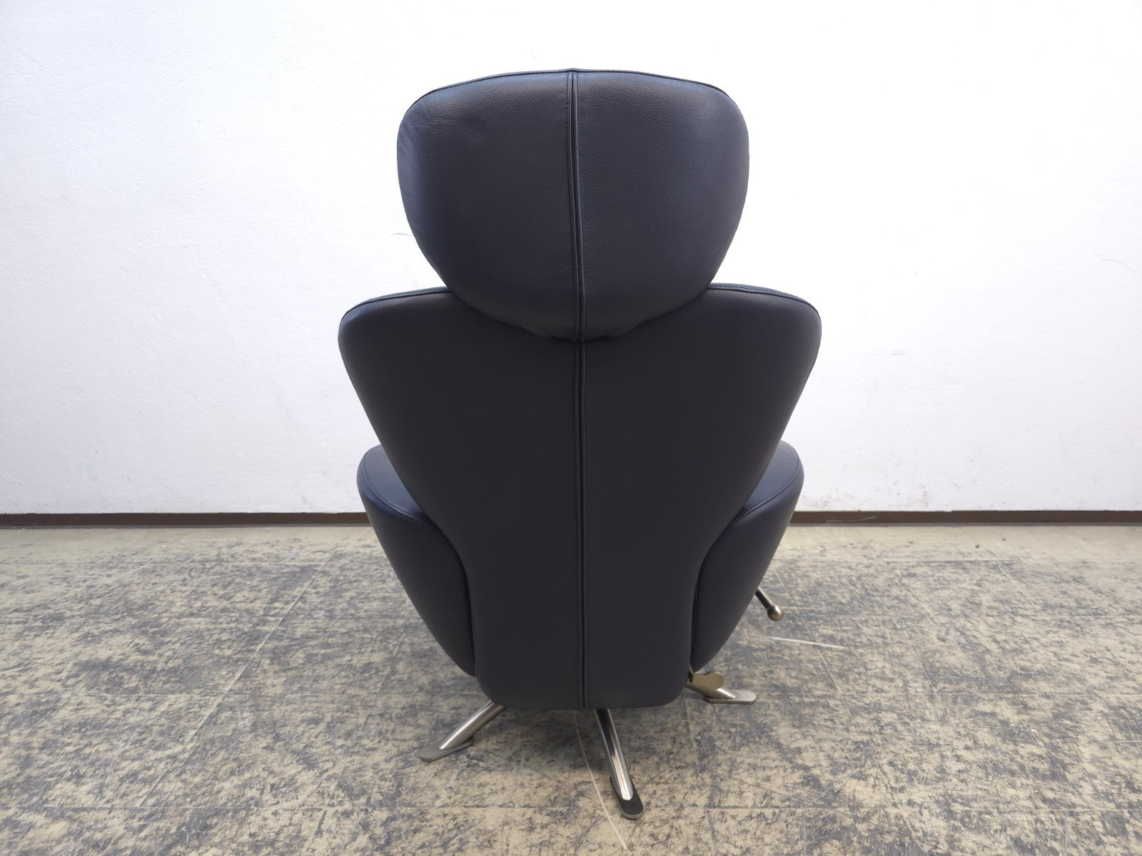 Cassina Dodo Sessel Leder Blau Relaxsessel-Cassina-JSFurniture