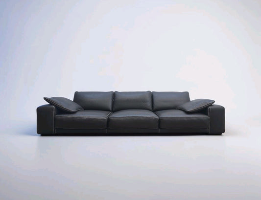 Roche Bobois Sofa Ledersofa Couch Designersofa Big Sofa braun – Produktansicht 1 | JSFurniture