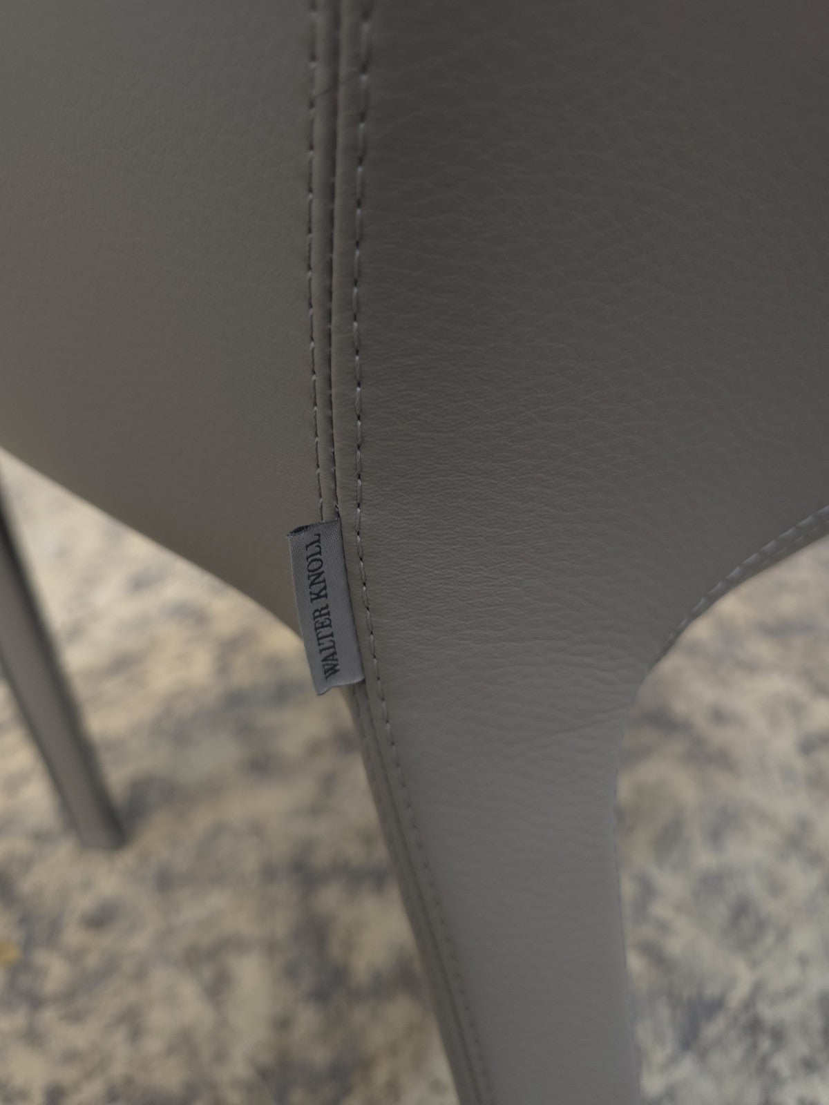 Walter Knoll Gio Stühle Set 8 Leder Grau-Walter Knoll-JSFurniture