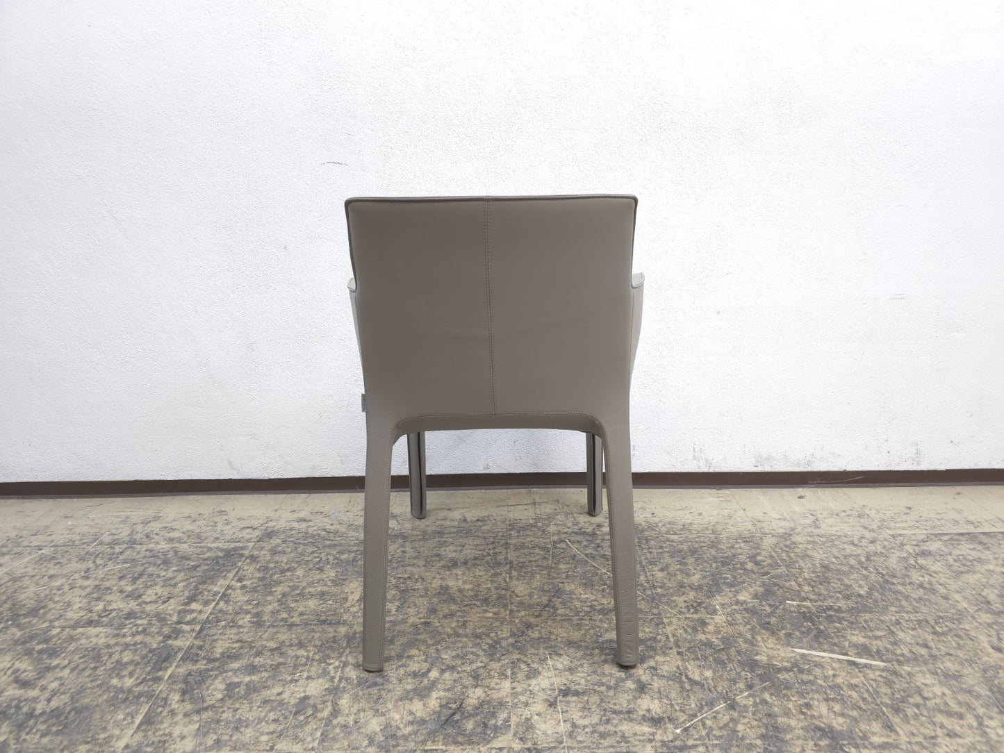 Walter Knoll Gio Stuhl Leder Grau-Walter Knoll-JSFurniture
