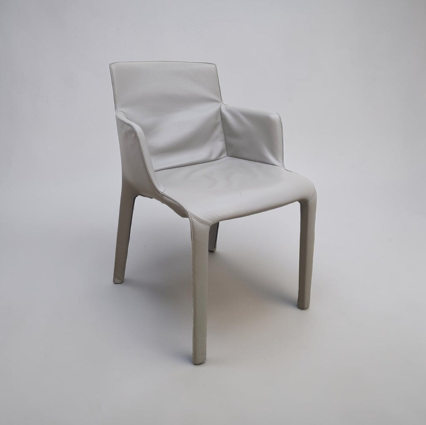Walter Knoll Gio Stuhl Designerstuhl Lederstuhl Grau Esszimmerstuhl Chair-Walter Knoll-JSFurniture
