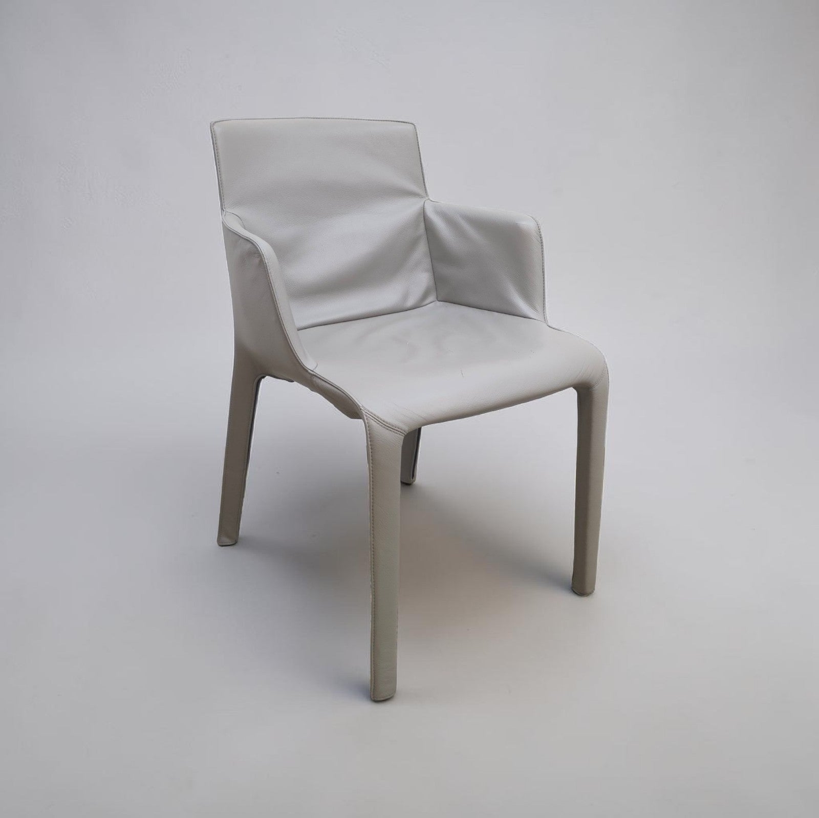 Walter Knoll Gio Stuhl Designerstuhl Lederstuhl Grau Esszimmerstuhl Chair-Walter Knoll-JSFurniture