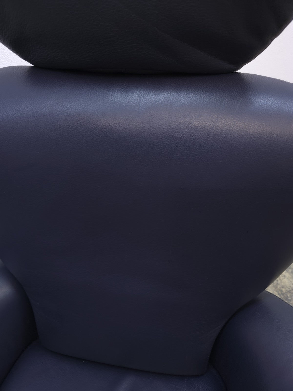 Cassina Dodo Sessel Leder Blau Relaxsessel-Cassina-JSFurniture