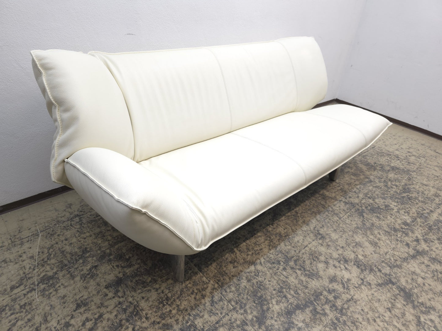 Leolux Tango Ledersofa Cremeweiß Funktion Sofa-Leolux-JSFurniture