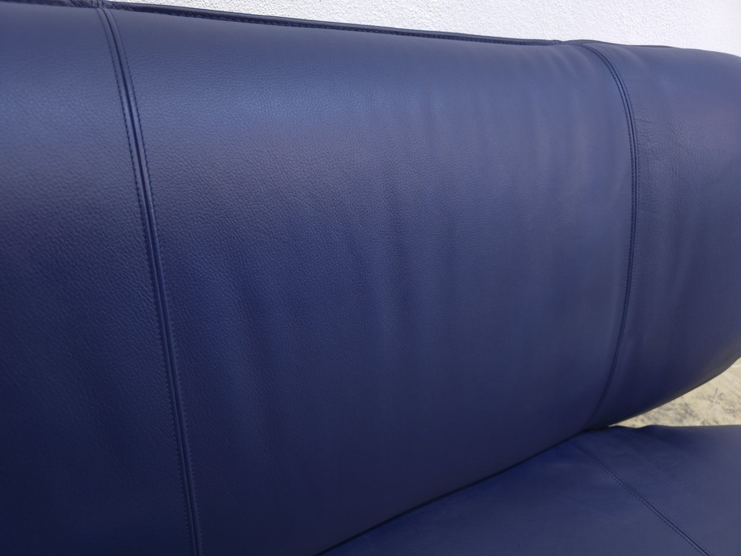 Leolux Tango Blau Ledersofa Couch Funktion Zweisitzer-Leolux-JSFurniture