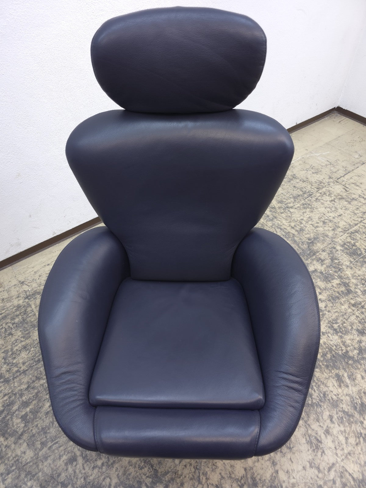 Cassina Dodo Sessel Leder Blau Relaxsessel-Cassina-JSFurniture