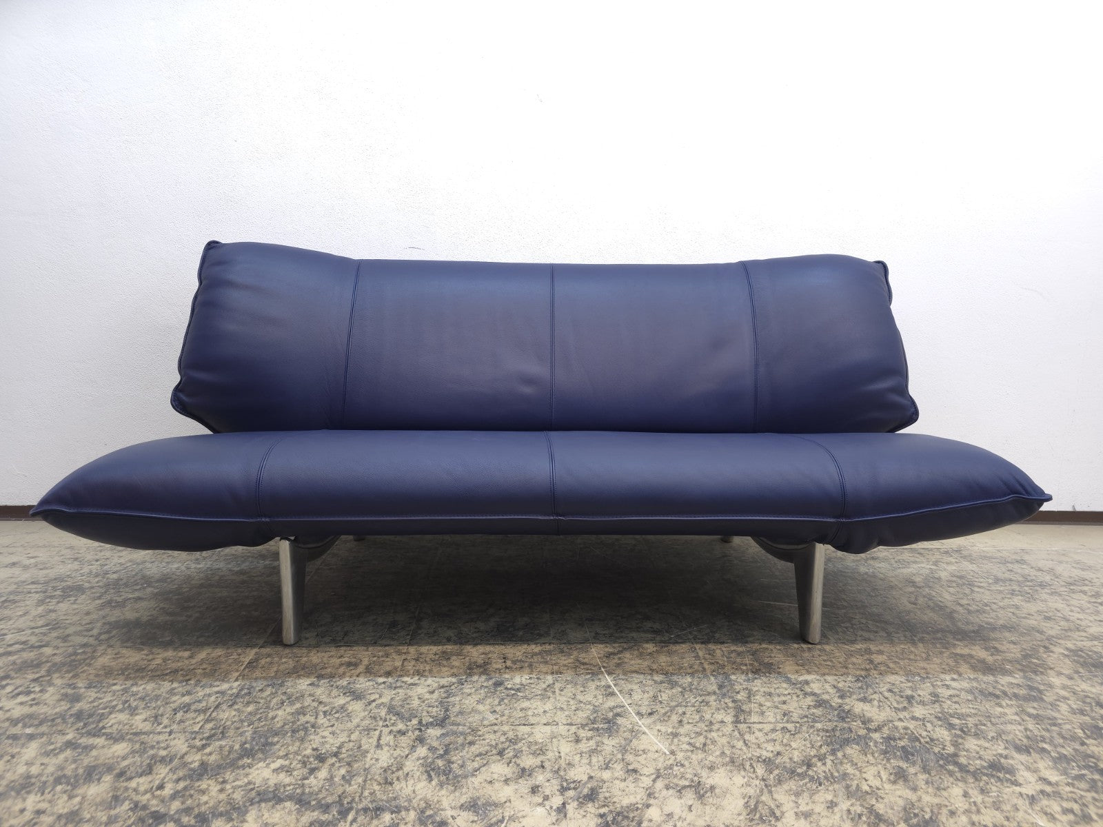 Leolux Tango Blau Ledersofa Couch Funktion Zweisitzer-Leolux-JSFurniture