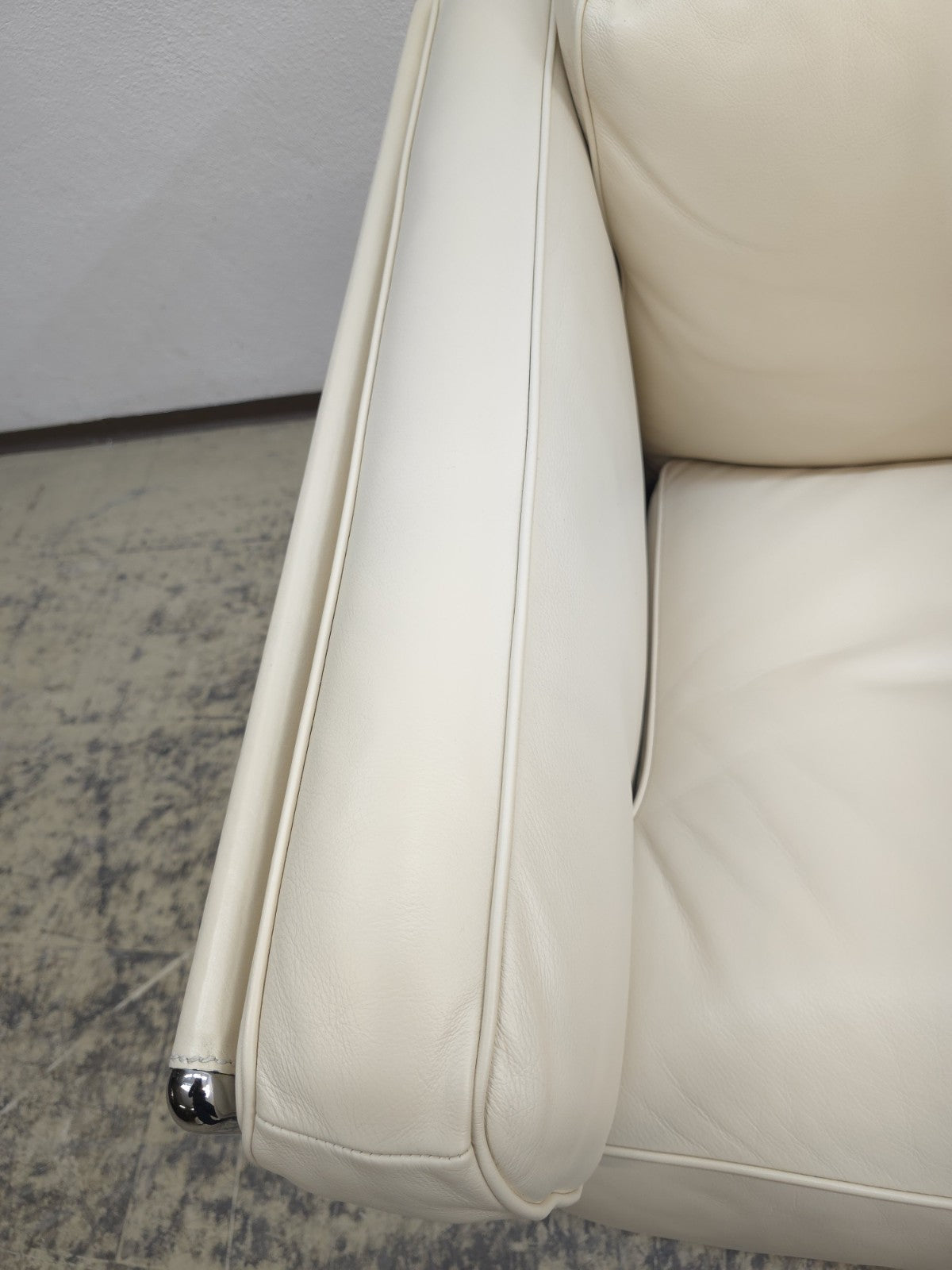 Poltrona Frau Twice Sofa Garnitur Leder Beige Designer Sofa Set-Poltrona Frau-JSFurniture