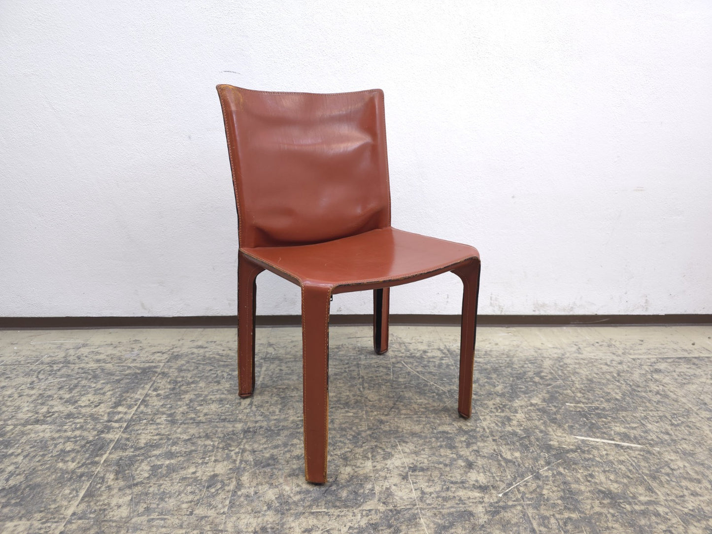 Cassina Cab Set 4 Stühle + Sofa Leder Cognac-Cassina-JSFurniture