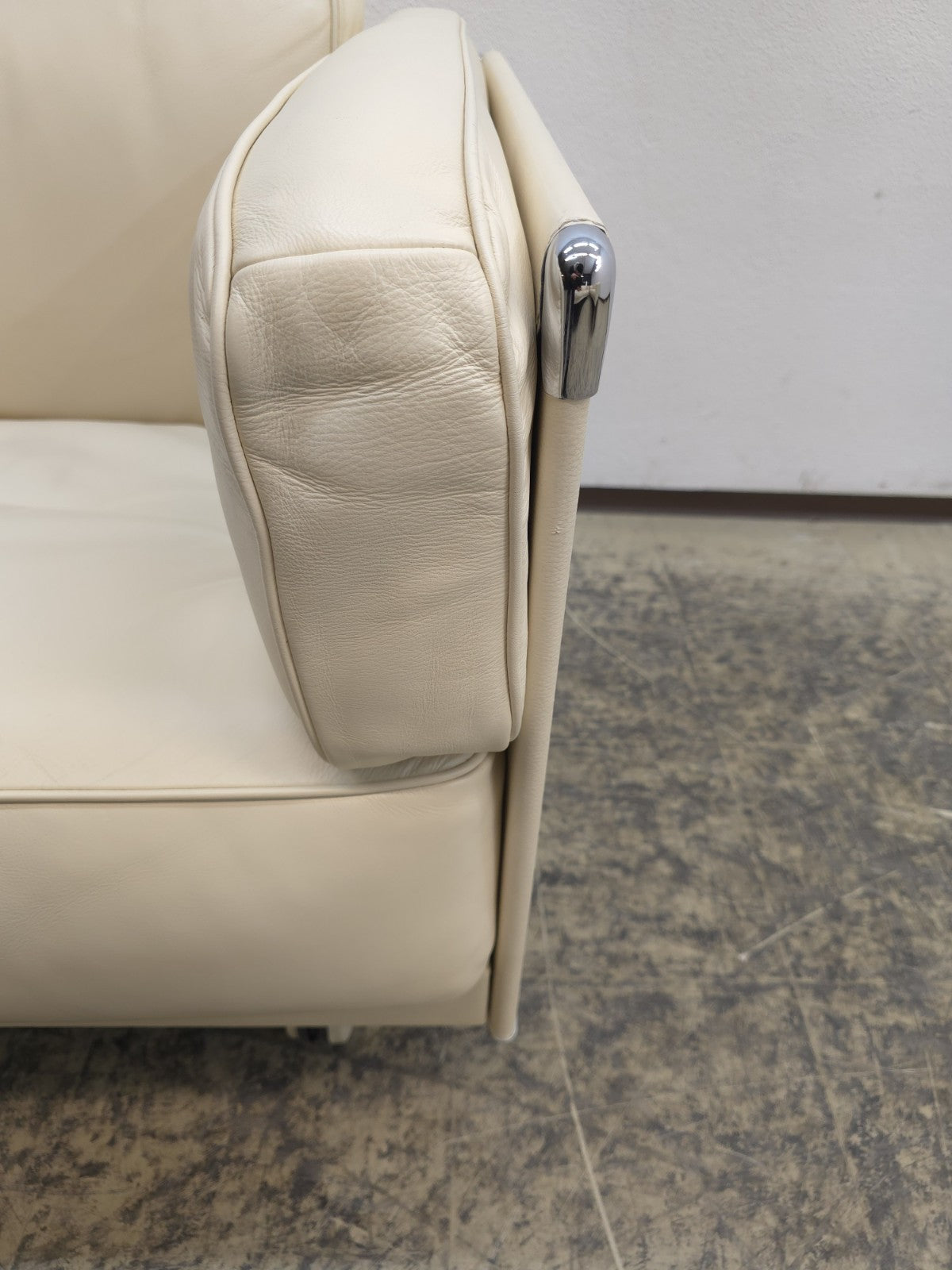 Poltrona Frau Twice Sofa Garnitur Leder Beige Designer Sofa Set-Poltrona Frau-JSFurniture