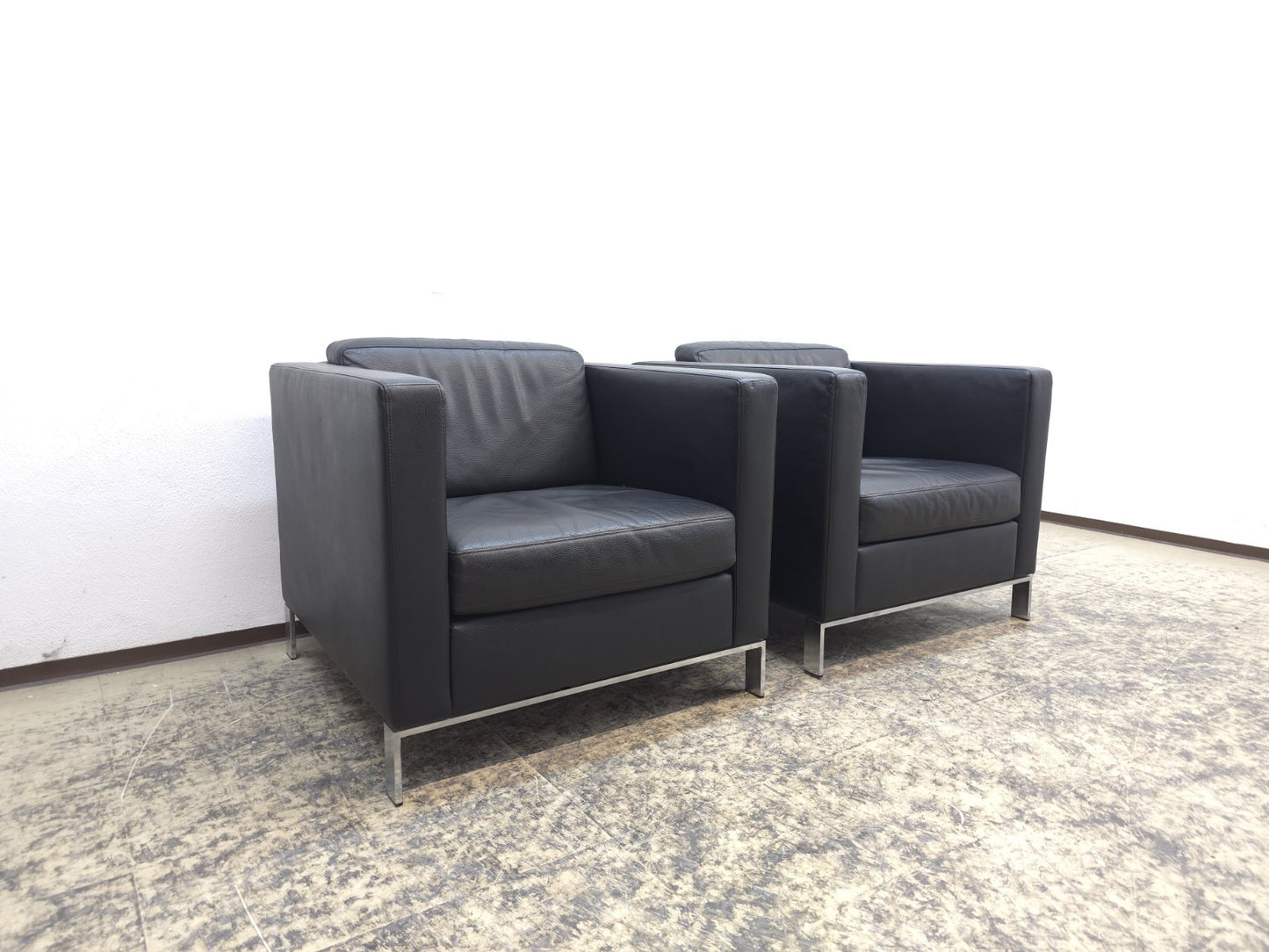 Walter Knoll Foster 500 Set 2x Sessel Schwarz-Walter Knoll-JSFurniture
