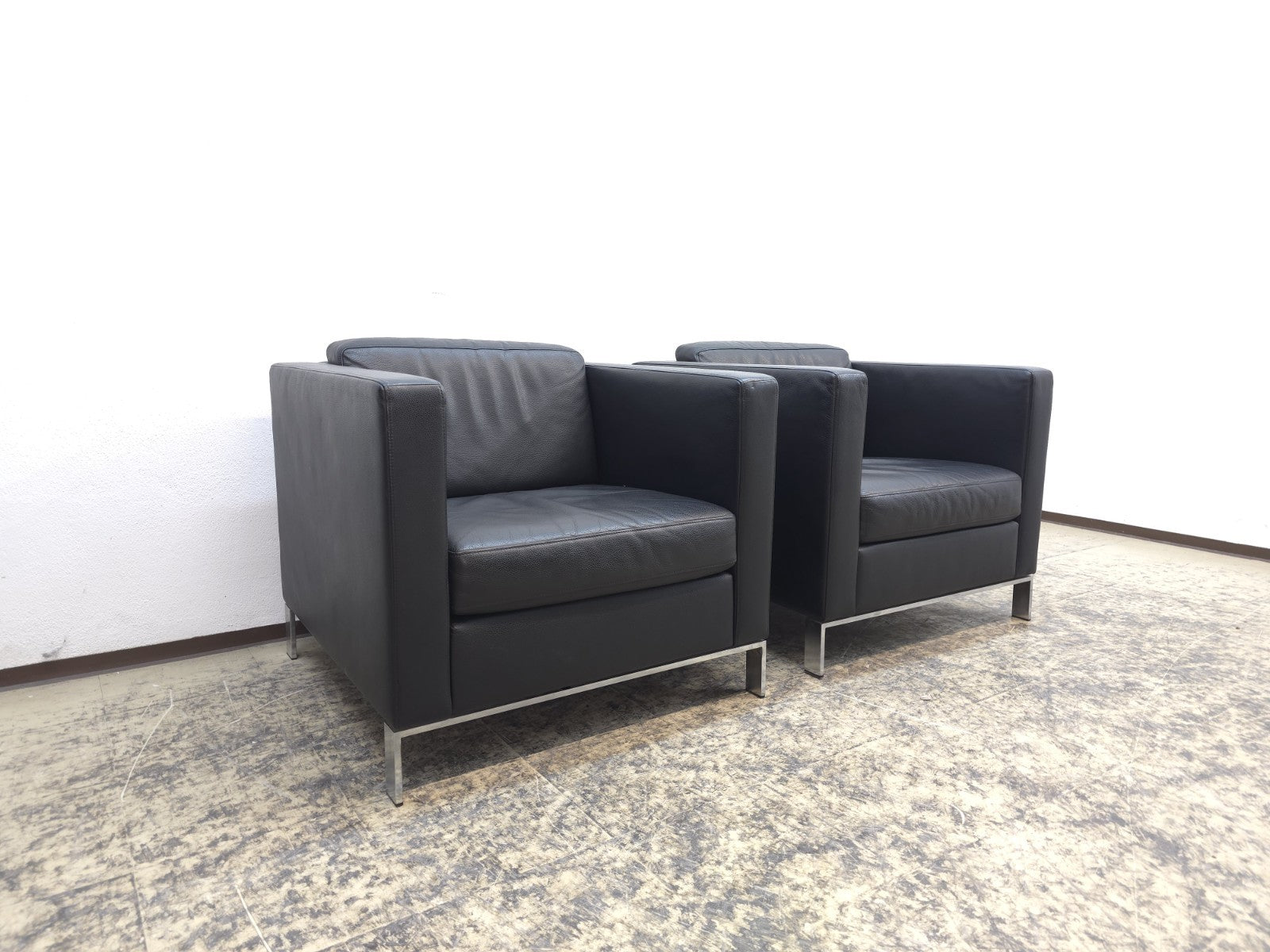 Walter Knoll Foster 500 Set 2x Sessel Schwarz-Walter Knoll-JSFurniture