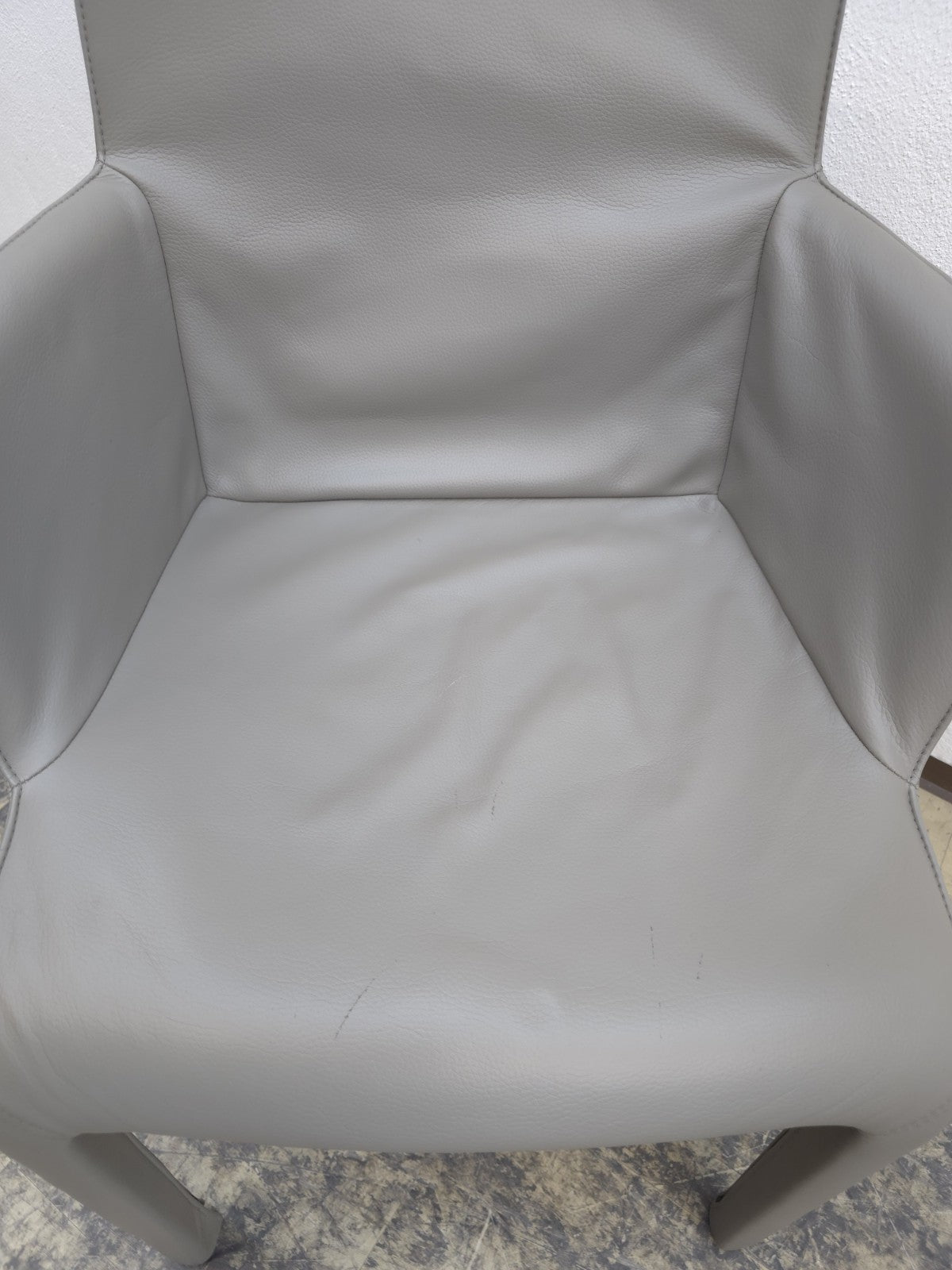 Walter Knoll Gio Stühle Set 8 Leder Grau-Walter Knoll-JSFurniture