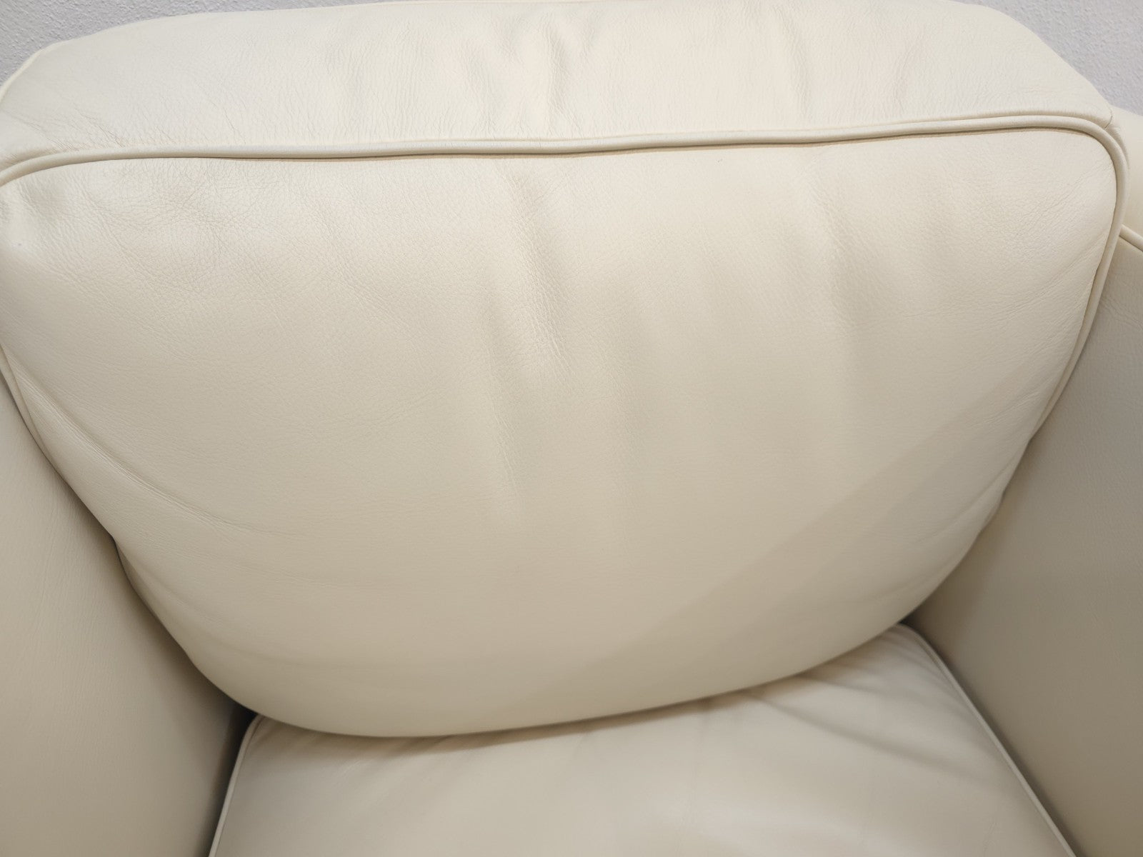Poltrona Frau Twice Sofa Garnitur Leder Beige Designer Sofa Set-Poltrona Frau-JSFurniture