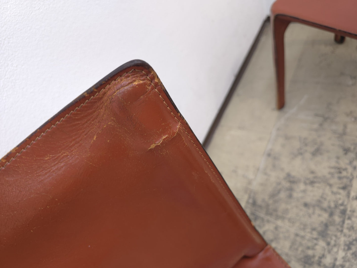 Cassina Cab Set 4 Stühle + Sofa Leder Cognac-Cassina-JSFurniture