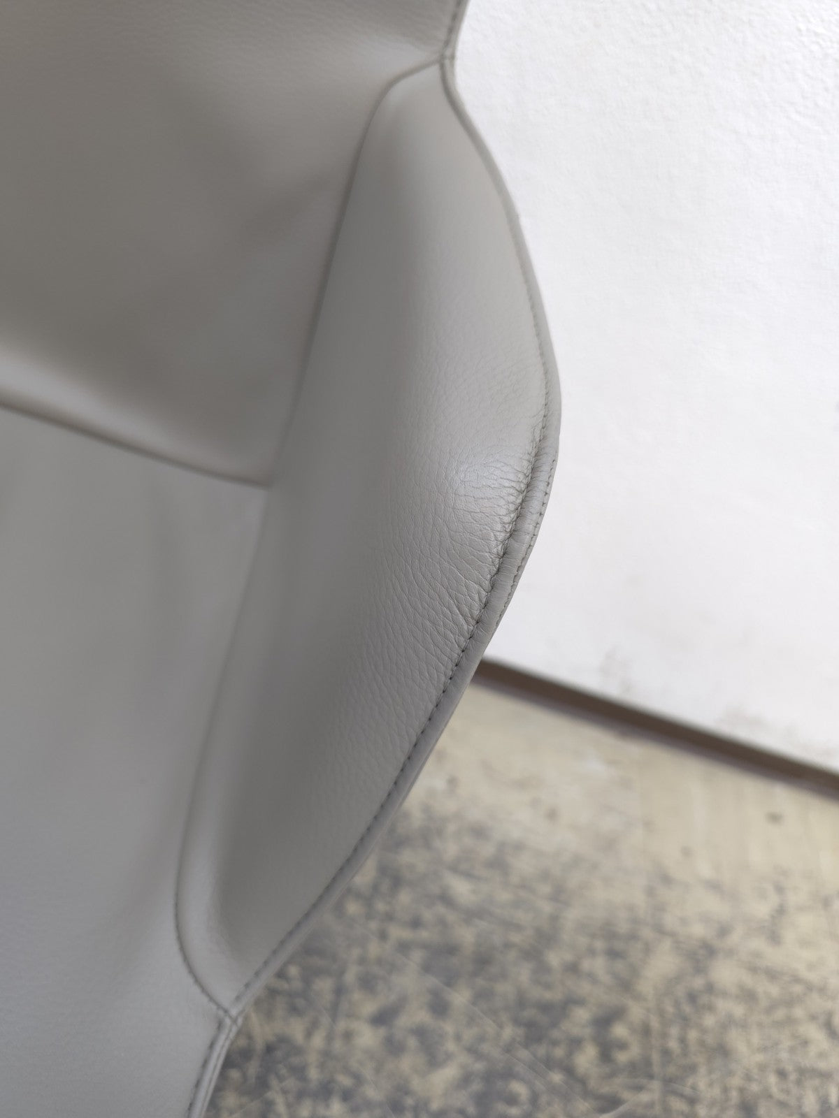 Walter Knoll Gio Stuhl Leder Grau-Walter Knoll-JSFurniture
