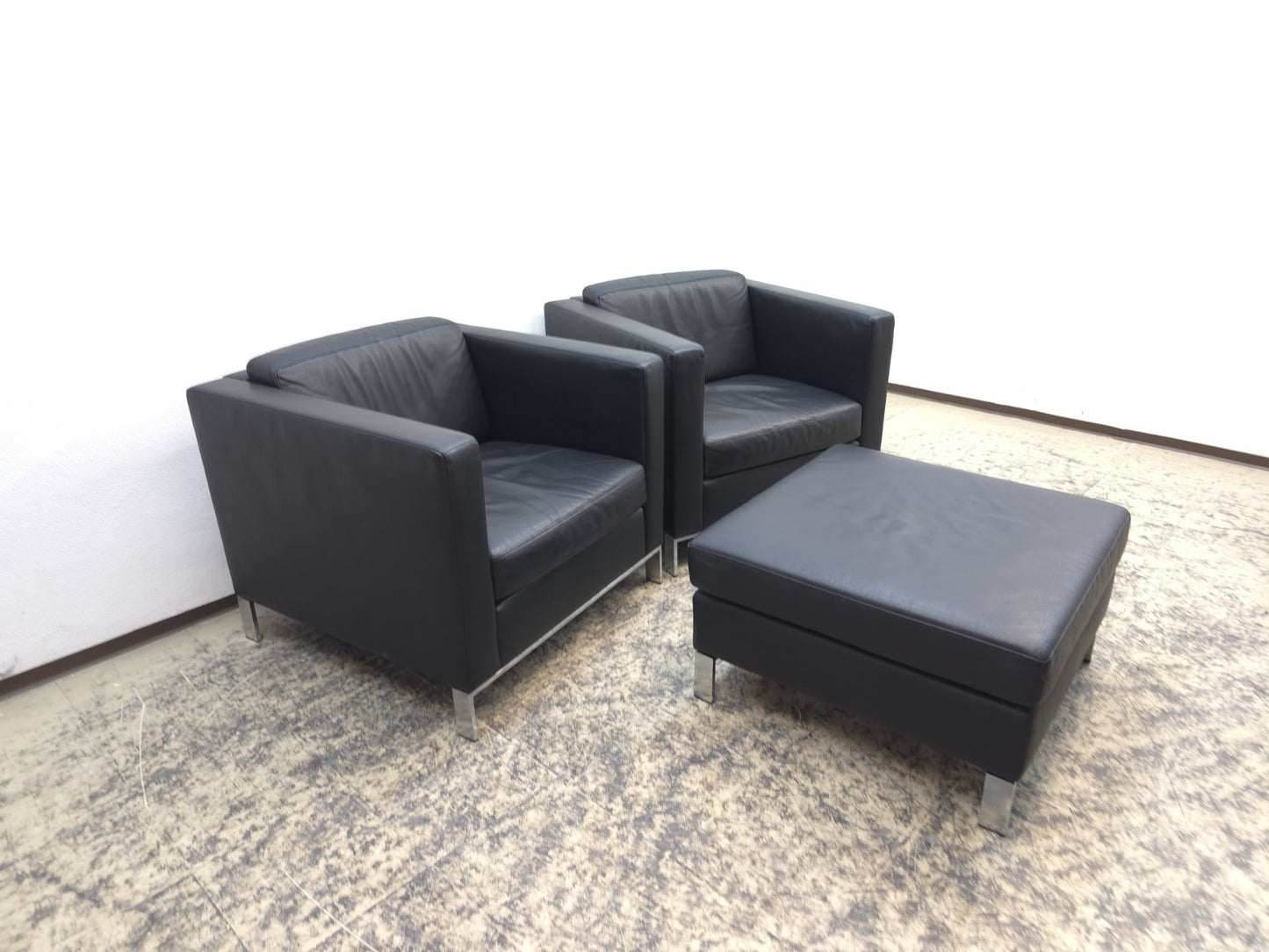 Walter Knoll Foster 500 Set 2x Sessel Schwarz-Walter Knoll-JSFurniture