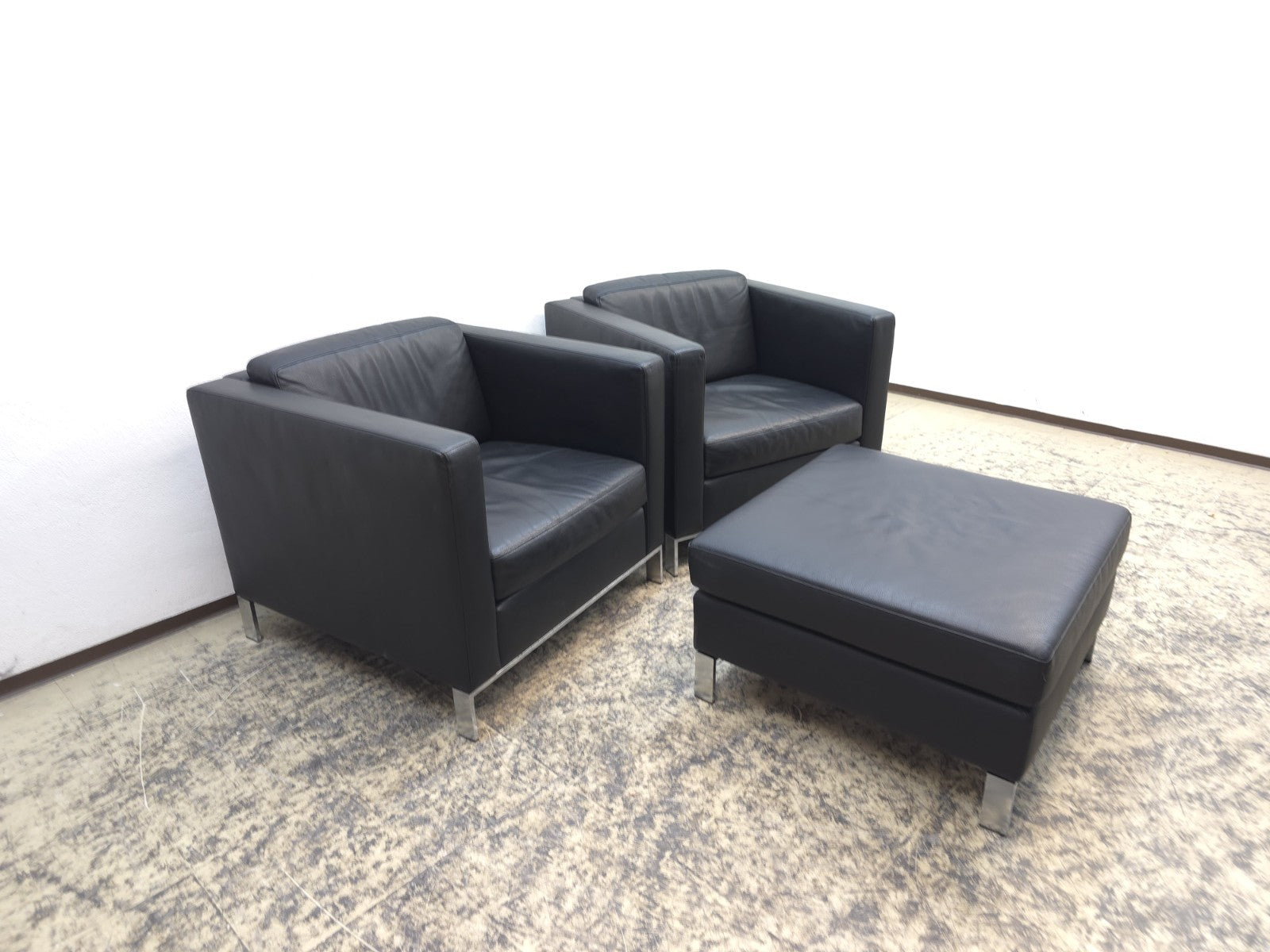 Walter Knoll Foster 500 Set 2x Sessel Schwarz-Walter Knoll-JSFurniture