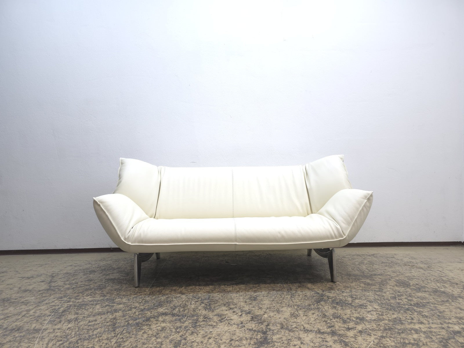 Leolux Tango Ledersofa Cremeweiß Funktion Sofa-Leolux-JSFurniture