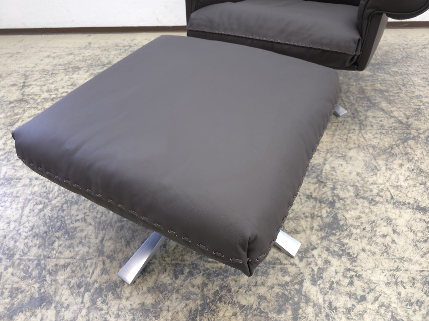De SEDE DS 31 Sessel Hocker Neuwertig Ledersessel CHAIR Designersessel Top Braun-De Sede-JSFurniture