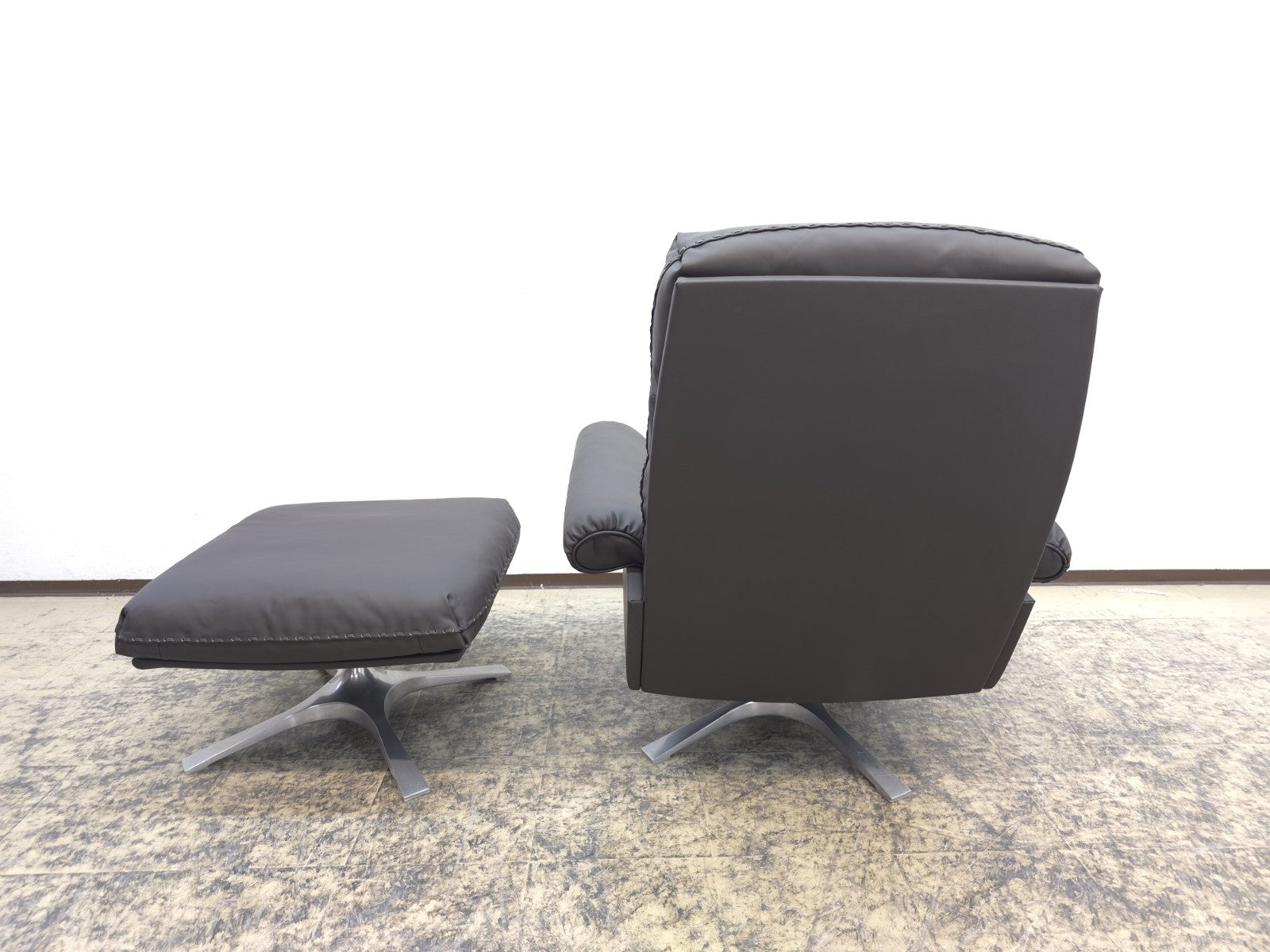 De SEDE DS 31 Sessel Hocker Neuwertig Ledersessel CHAIR Designersessel Top Braun-De Sede-JSFurniture