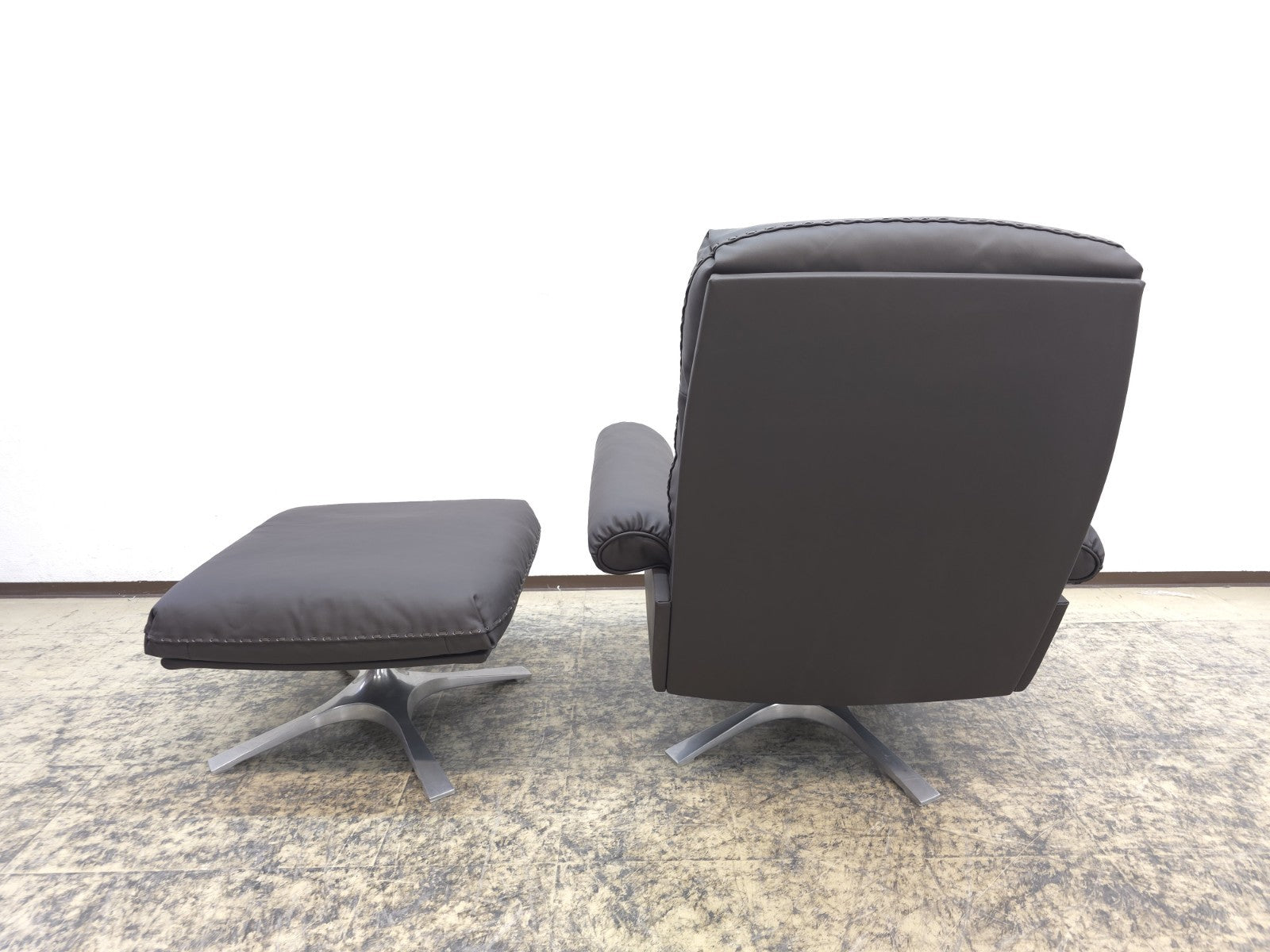 De SEDE DS 31 Sessel Hocker Neuwertig Ledersessel CHAIR Designersessel Top Braun-De Sede-JSFurniture