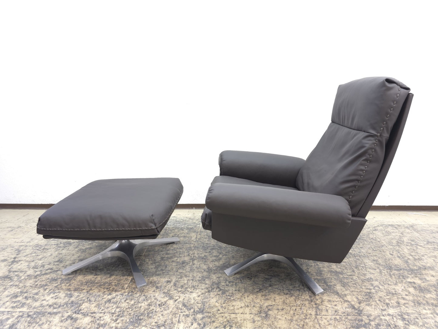De SEDE DS 31 Sessel Hocker Neuwertig Ledersessel CHAIR Designersessel Top Braun-De Sede-JSFurniture