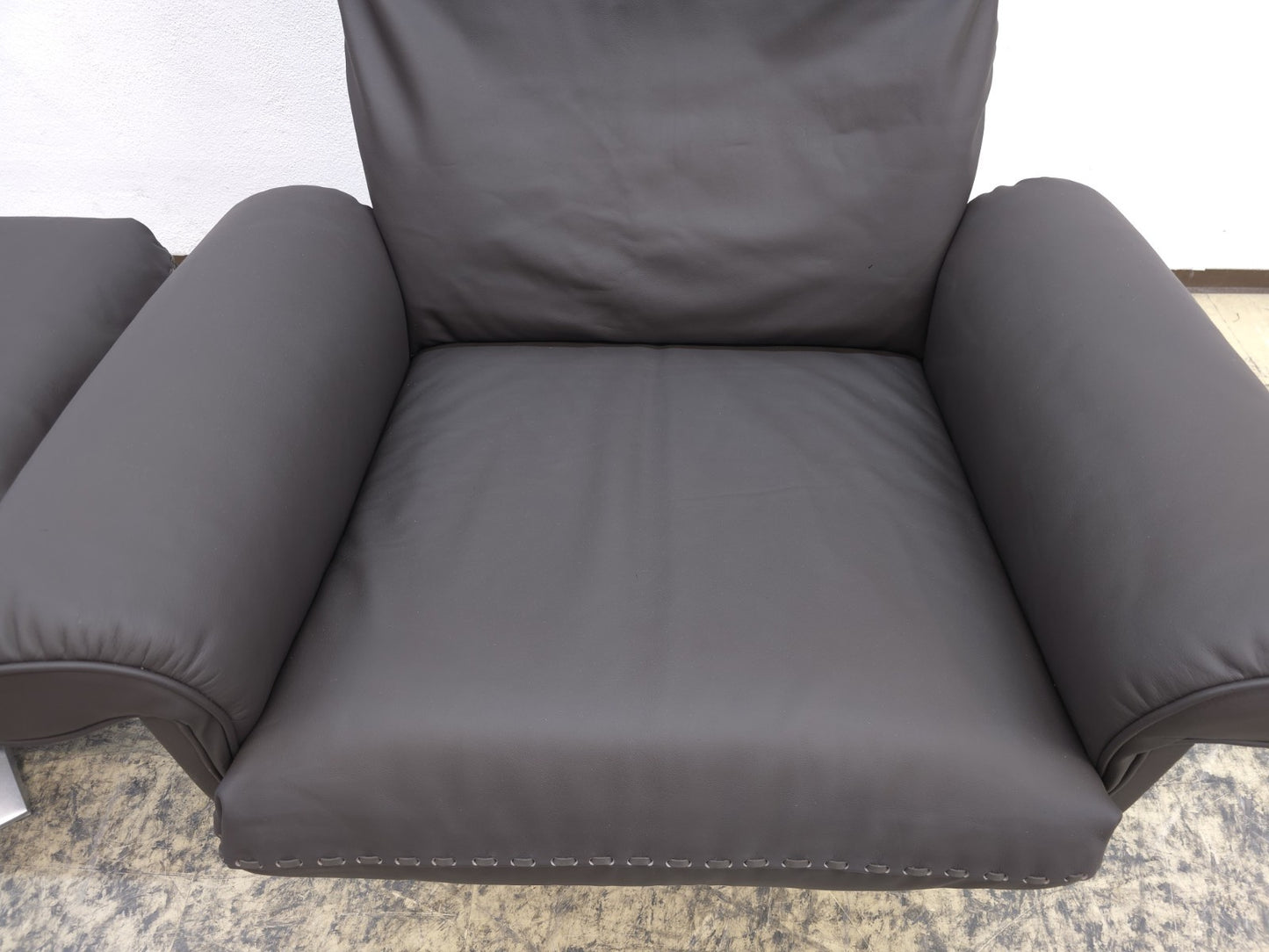 De SEDE DS 31 Sessel Hocker Neuwertig Ledersessel CHAIR Designersessel Top Braun-De Sede-JSFurniture