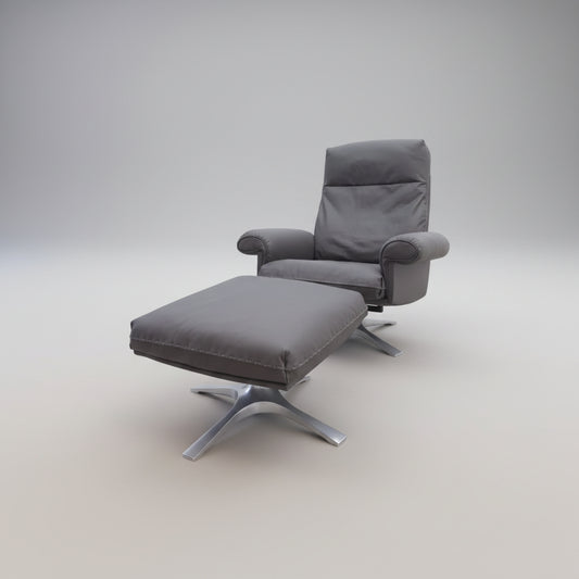 De SEDE DS 31 Sessel Hocker Neuwertig Ledersessel CHAIR Designersessel Top Braun-De Sede-JSFurniture