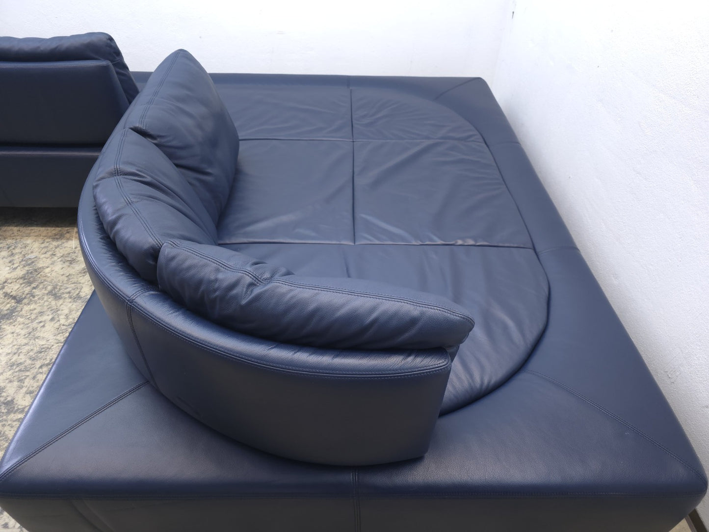 De Sede DS-165 Ecksofa Leder Blau Designer Sofa-De Sede-JSFurniture