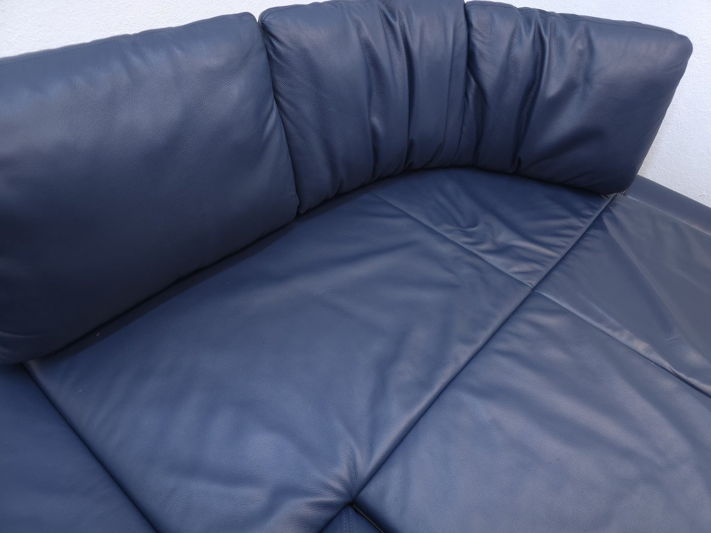 De Sede DS-165 Ecksofa Leder Blau Designer Sofa-De Sede-JSFurniture