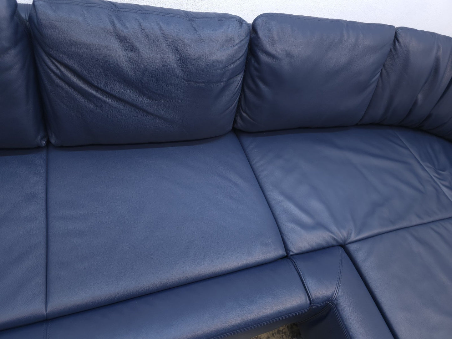De Sede DS-165 Ecksofa Leder Blau Designer Sofa-De Sede-JSFurniture