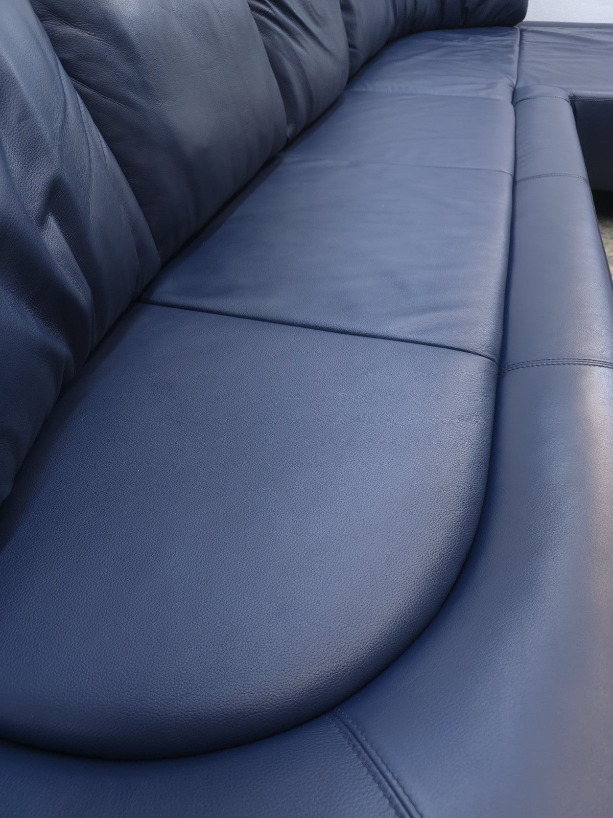 De Sede DS-165 Ecksofa Leder Blau Designer Sofa-De Sede-JSFurniture