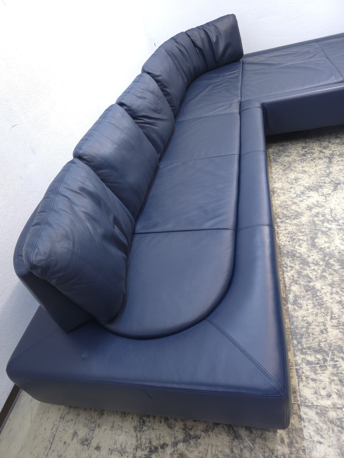 De Sede DS-165 Ecksofa Leder Blau Designer Sofa-De Sede-JSFurniture