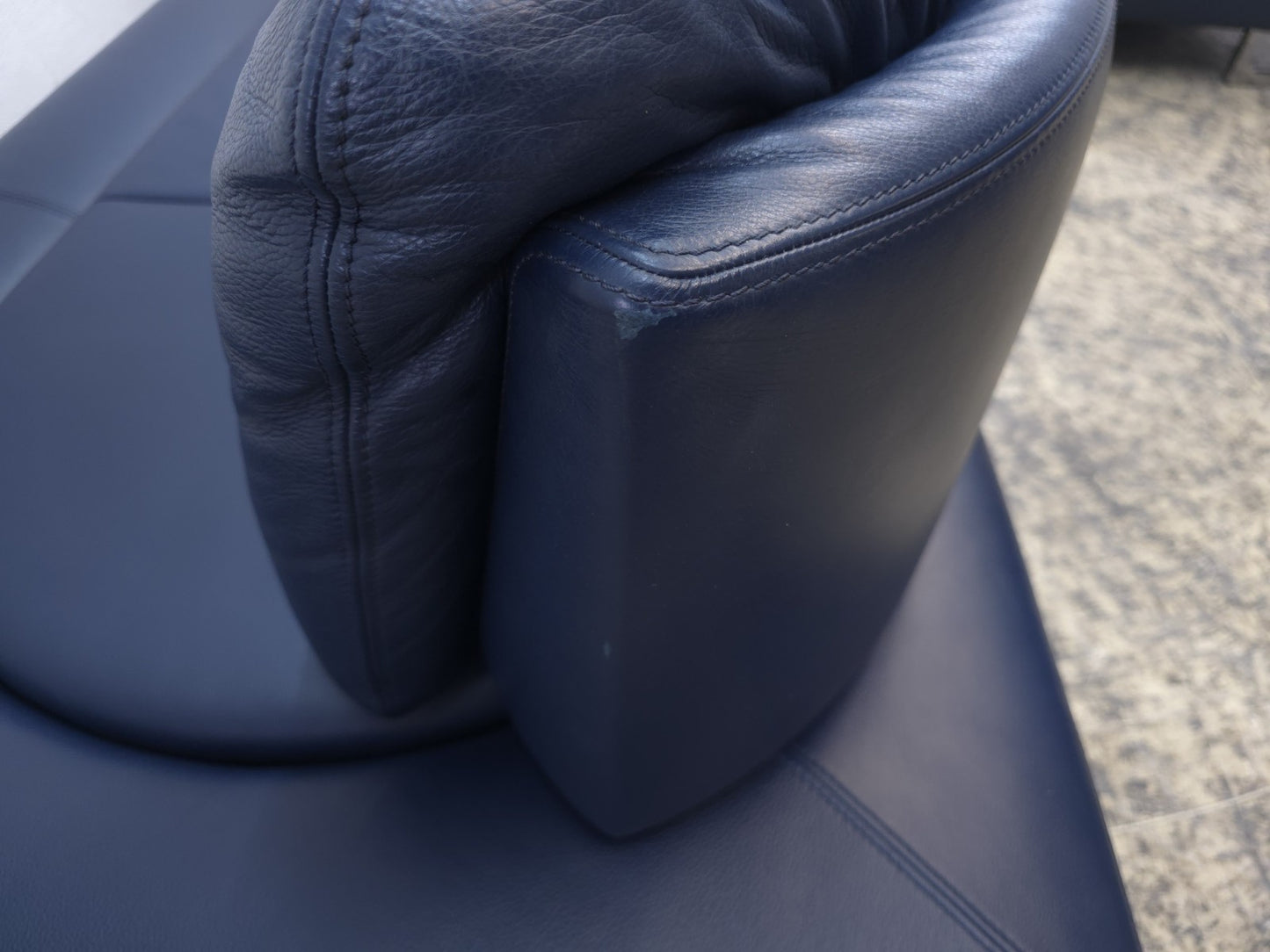 De Sede DS-165 Ecksofa Leder Blau Designer Sofa-De Sede-JSFurniture